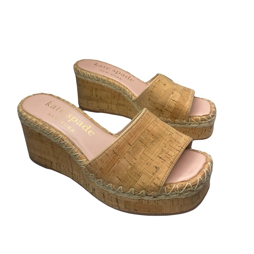 Kate Spade Cork Platform Slides - Picture 8 of 12